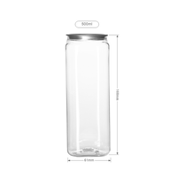 500ml couvercle à ouverture facile PET peut bouteille de boisson jetable emballage pour lait thé boisson soda peut avec machine à sceller