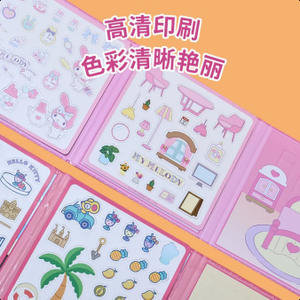 My Melody Magnetic Quiet Book Large Diy Dress Up Scene For Kids 4-6Y Paper <b>Toy</b> <b>Stickers</b> - Product Image 5