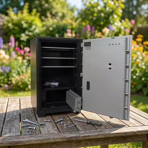Coffre-fort de sécurité ignifuge YNXD-120FE avec serrure à empreintes digitales, grande capacité, étanche, pour documents commerciaux et bureau, avec compartiment intérieur - Product Image 5