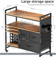 Organisateurs de table cricut mechina et stockage compatibles avec les machines Cricut support de rouleau de vinyle panneau perforé bricolage avec accessoires