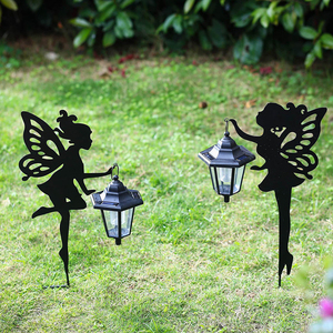 Personalizado gato negro silueta <span class=keywords><strong>elefante</strong></span> Metal jardín estatuas al aire libre Animal estacas decoraciones de Halloween - Product Image 4