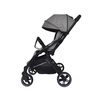 Poussette pour bébé de 0 à 3 ans, peut s'asseoir/se coucher, pliage à un bouton, cadre en alliage d'aluminium à 4 roues, utilisation intérieure/extérieure