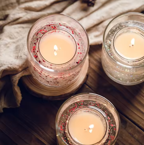 Vente en gros d'huile essentielle pure naturelle Bougie à la cire <span class=keywords><strong>de</strong></span> soja <span class=keywords><strong>de</strong></span> marque privée pot en verre <span class=keywords><strong>transparent</strong></span> LED bougie parfumée avec boîte <span class=keywords><strong>de</strong></span> couleur - Product Image 3