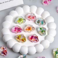 Perles de fleurs séchées en gros pour fournisseurs Etsy, perles électroplaquées opales optiques pour stylos perlés et breloques de téléphone faits main DIY