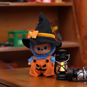 <b>Mini</b> Labubu Doll Clothing Halloween Costume 10cm Overalls Two Piece Set Unisex Youth Dress Accessory - Product Image 2