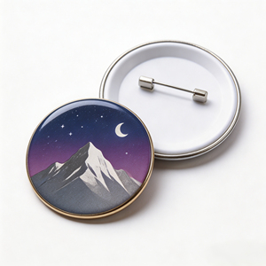 Promotional Cheap Round 58mm Custom Anime logo Metal Tinplate Stainless Steel Button <b>Badge</b> - Product Image 4
