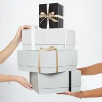 Cor personalizada eco friendly logotipo personalizado caixas de presente de papelão para embalagem de luxo