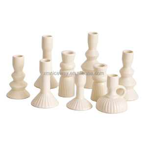 Portavelas de Cerámica Ecológico Personalizado con Diseño de Puntos, Decoración para el Hogar, Contenedor de Porcelana Cilíndrico para Velas, Frasco de Cerámica Vacío Novedoso - Product Image 4