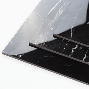 Đánh bóng đá cẩm thạch đen nhìn sứ ngói, 60x60cm độ bóng cao gạch lát sàn cho phòng khách và sảnh khách sạn - Product Image 4