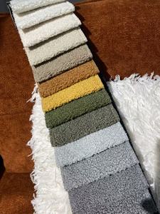 Tissu bouclé en polaire d'agneau anti-boulochage en polyester épais pour ameublement domestique - Product Image 5