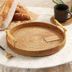 Kleine Dekorative Bambus-Kreisplatten, Handgefertigte <span class=keywords><strong>Rattan</strong></span>-Schwimmkörbe für den Pool, Ovale Outdoor-Servierplatten, <span class=keywords><strong>Rattan</strong></span>-Teetablett, Bestseller - Product Image 5