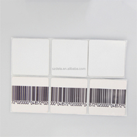 40*40mm de code barres anti-vol étiquette souple rf pour la vente au détail eas étiquette 8.2mhz fréquence