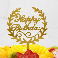 Exquisit gefertigte neue Design-Blume Geburtstags torte Topper Dekoration Zubehör für Hochzeit und alles Gute zum Geburtstag