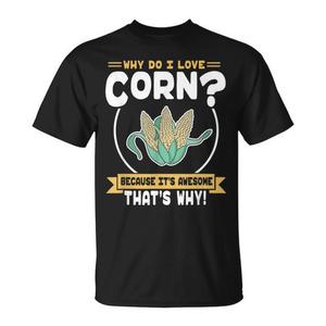 Camiseta con diseño de maíz en la vaina ¿Por qué me encanta el maíz? Camisetas Promocionales para Amantes del Maíz - Product Image 1