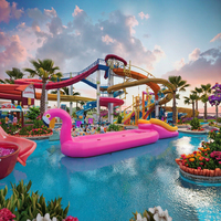 HTH Commercial Bateau gonflable en PVC Flamingo, pour jeux aquatiques et canapé tractable, équipement de divertissement aquatique, capacité 100-500 kg