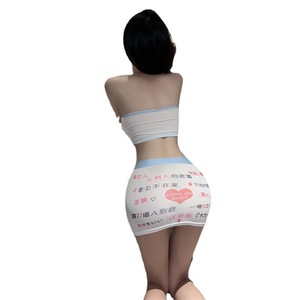 Özel baskı polinezya kabile Mini etek 2 parça Set kadın kayma spagetti etek seti ile kırpma kolsuz yelek Bodycon Mini elbise - Product Image 2