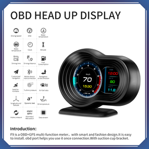 Herramienta de diagnóstico HUD con navegación GPS para coche, F9-BT OBD2 - Product Image 3