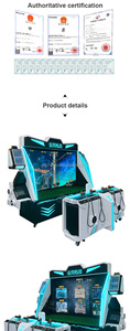 Gerçekçi kapalı VR Arcade çekim oyunu eğlence parkları için simülatörü makinesi dayanıklı fiberglas Metal plastik inşaat - Product Image 6