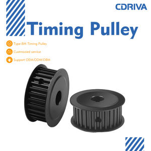Polea de distribución HTD 8M de aluminio, acero y hierro fundido Cdriva, polea de transmisión con 18, 20, 22, 24, 26, 28, 30, 32 dientes - Product Image 2