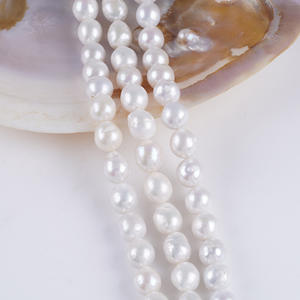 Perles de Zhuji naturelles en gros, perles Keshi roses de 10-12 mm, perles à queue Edison pour la fabrication de colliers semi-finis en DIY - Product Image 5