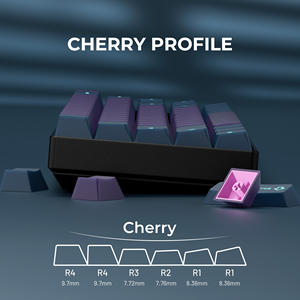 Capuchons <span class=keywords><strong>de</strong></span> touches <span class=keywords><strong>de</strong></span> clavier mécanique XVX, série Chromatic Tales, Abyss Mirage, double injection, profil Cherry, PBT, ensemble <span class=keywords><strong>de</strong></span> 216 touches - Product Image 4