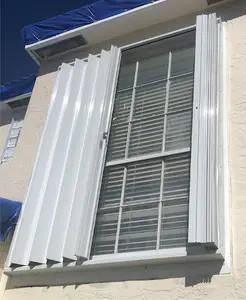 TOMA Exterior Accordion Window Door Aluminium frame hurricane window door High Security
