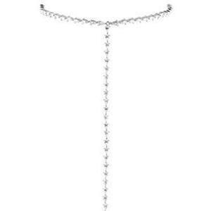 שרשרת קולר טרנדי קיץ לבן שרשרת קולר לנשים זהב כסף צבע כסף שרשרת כסף סקסי ליום השנה - Product Image 4