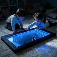 Equipo de Estimulación Visual, Espejo con Iluminación Sensorial LED y Efecto de Túnel 3D Infinito para Salas de Educación Especial
