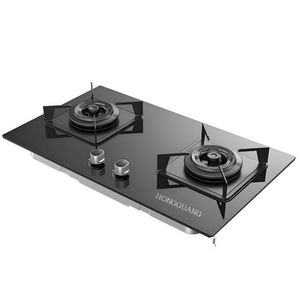 Grande cuisinière à gaz automatique portable à deux brûleurs, méga haute pression, propane, butane, plaque de cuisson à four, dessus de table pour la maison, Chine - Product Image 3