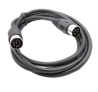 Wavelink Mini-DIN-Stecker (5-Pin, 6-Pin, 7-Pin, 8-Pin, 9-Pin) auf USB 6 RCA MIDI Stromverlängerungskabel für Computer