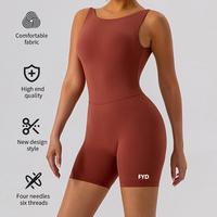 Ensemble de sport personnalisé pour femme : short et body en nylon respirant, extensible et écologique pour l'été