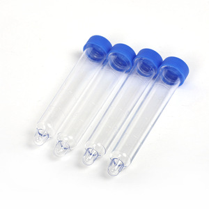 Tubo de ensayo para sedimentación de orina Ding Po Tian de 12 ml con tapa de rosca, grado médico estéril, con graduaciones y cuchara - Product Image 1