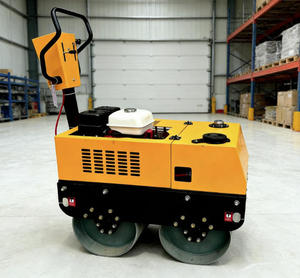Rouleau compresseur vibrant à double tambour bibo haute efficacité, 500 kg-10 tonnes, à commande hydraulique, pour engins de construction - Product Image 4
