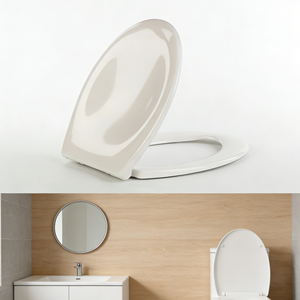 Copriwater per WC domestico con chiusura ammortizzata, sicuro per bambini, atossico, facile <span class=keywords><strong>da</strong></span> pulire - Product Image 1