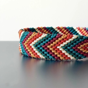 QQpift 럭셔리 조절 가능한 나일론 개 목걸이 꼰 개 목걸이 빠른 릴리스 버클 방수 Paracord에서 수제 - Product Image 3