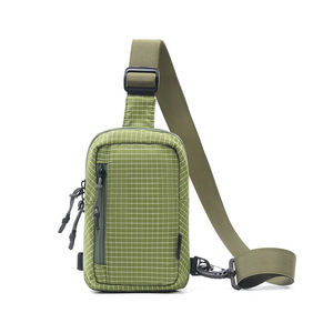 Riñonera de moda con estampado a cuadros, nueva, con cremallera, para correr al aire libre, soporte para teléfono móvil, bolso bandolera al por mayor - Product Image 2