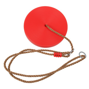 Xinda Balançoire pour enfants en plastique rouge, balançoire ronde pour l'intérieur et l'extérieur, pour usage domestique, équipement de fitness unisexe - Product Image 2