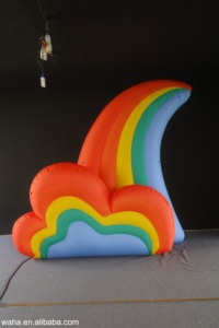 Flor Inflável Colorida para Cenário Comercial, Flor Personalizada, Dispositivo de Decoração Inflável Arco-Íris para Decoração de Shopping - Product Image 4