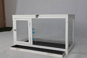 Chilochilo vendita di fabbrica conigliera in legno gabbia per coniglietti in legno per esterni gabbia per conigli casa per porcellini d'india con vassoio - Product Image 2