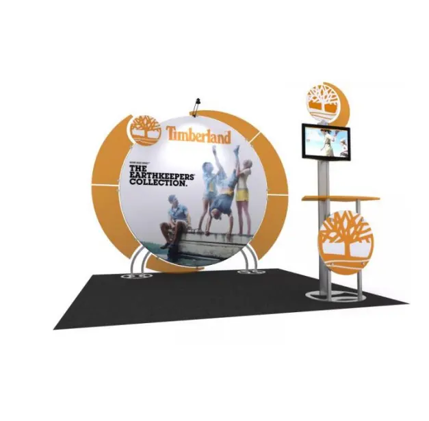 Fast Delivery Modular Trade Show Booth Hot Sale Exhibition Stand Construction Indoor Popular Trade Show Booth