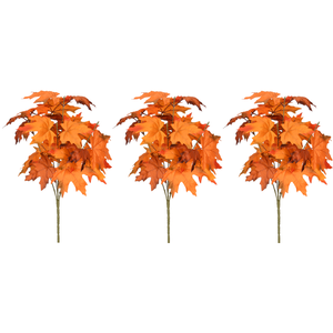 Nhà máy mới Cam <span class=keywords><strong>Maple</strong></span> Lá nhựa sắt linh hoạt mùa thu chi nhánh hỗn hợp lá Tạ Ơn mỹ trang trí lớn - Product Image 1