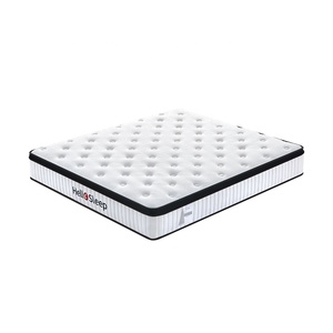 מזרן בגודל מלא OEM/ODM, 12 אינץ', קינג סייז, מראה יוקרתי, לטקס עליון, קצף זיכרון, מזרן קפיצים מבודדים למלונות - Product Image 3