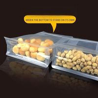 Sacs à fond plat refermables en plastique PE de qualité alimentaire, imprimés et recyclables, de haute qualité