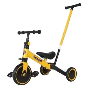 2024 новейший мини-Педальный трехколесный велосипед игрушка дешевый детский трехколесный велосипед с ручкой