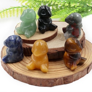 30mm Natural Crystal Healing Gem Stone Cute Cartoon <strong>Pokemoned</strong> Charmander Crystal Carving Animal for Home Decoration Gift - Product Image 2