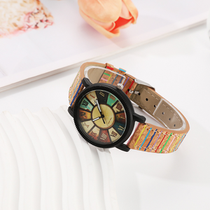 นาฬิกาข้อมือผู้หญิงลายรุ้งหลากสีสัน ดีไซน์หรูหรา สไตล์โบฮีเมียนสุดเก๋ ของขวัญสุดพิเศษ - Product Image 3