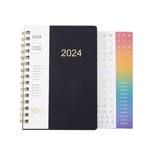 365 Antenna Circle Calendar Book 2024 Notebook Student Plan Book Color Business Calendar Book