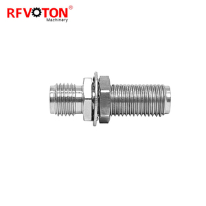 Chất lượng cao vách ngăn gắn kết thép không gỉ RF đồng trụ<span class=keywords><strong>c</strong></span> Bộ chuyển đổi kết nối cho SMA nữ để cho SMA nữ Jack tuyệt vời - Product Image 3