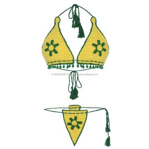 Trajes de Baño al por Mayor Sencillos, Nuevos, Retro, Personalizados, a la Moda, con Foto, Halter y Bikinis con Cordones - Product Image 1