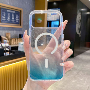 Fundas Magnéticas Brillantes para iPhone 16Plus, 15ProMax, 14ProMax, 13Pro, 12, 11, Protección Inalámbrica, Carcasa Trasera para iPhone 17 - Product Image 4